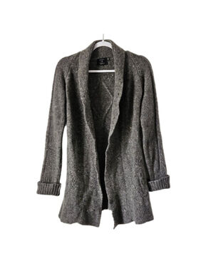 Inis Meáin Barney's New York Cashmere Merino Wool Open Cardigan XS Irish Luxury